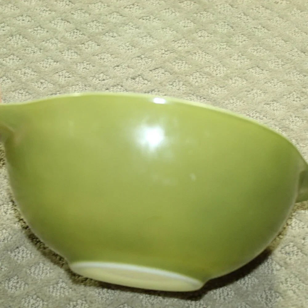 4~Pyrex Verde Green Cinderella Nesting Mixing Bowl Complete 441 - 444 VGUC